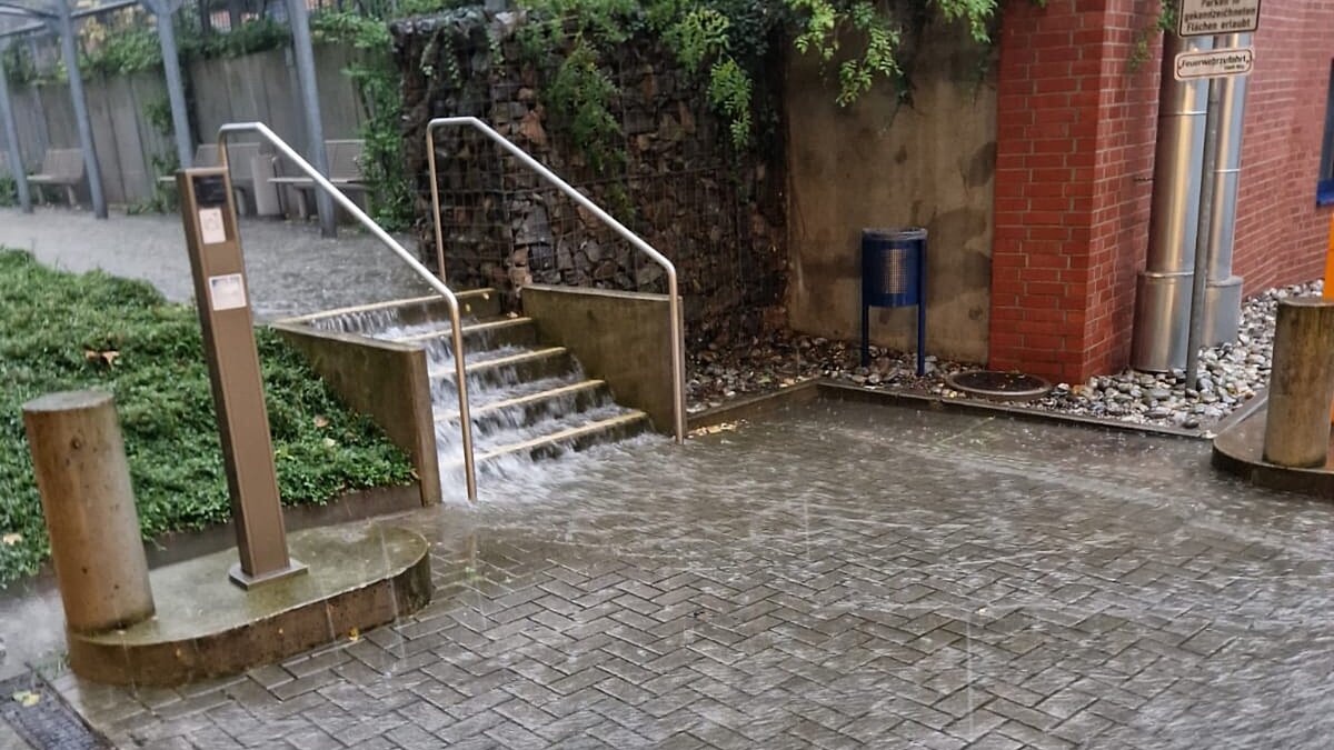 Unwetter mit Glück im Unglück